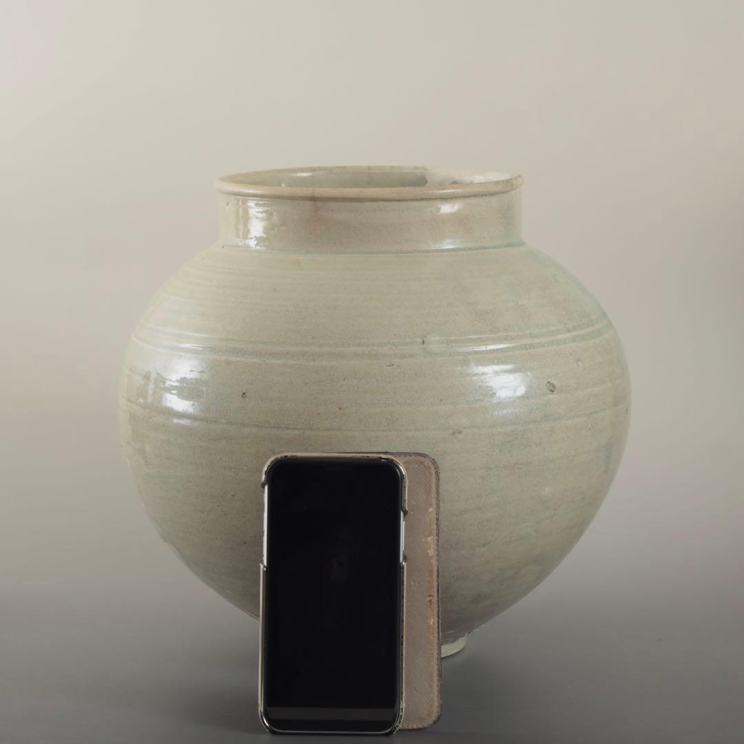 李朝 丸壺 朝鮮美術 古美術 古道具 アンティーク 古壺 李朝壺