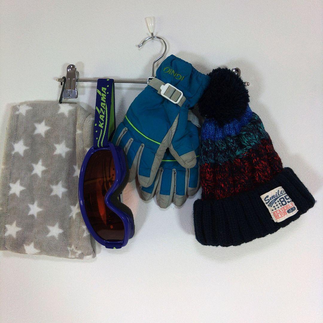 スキーウェア　130cm　男の子　キッズ　子供　グリーン　チェック柄　ネイビー