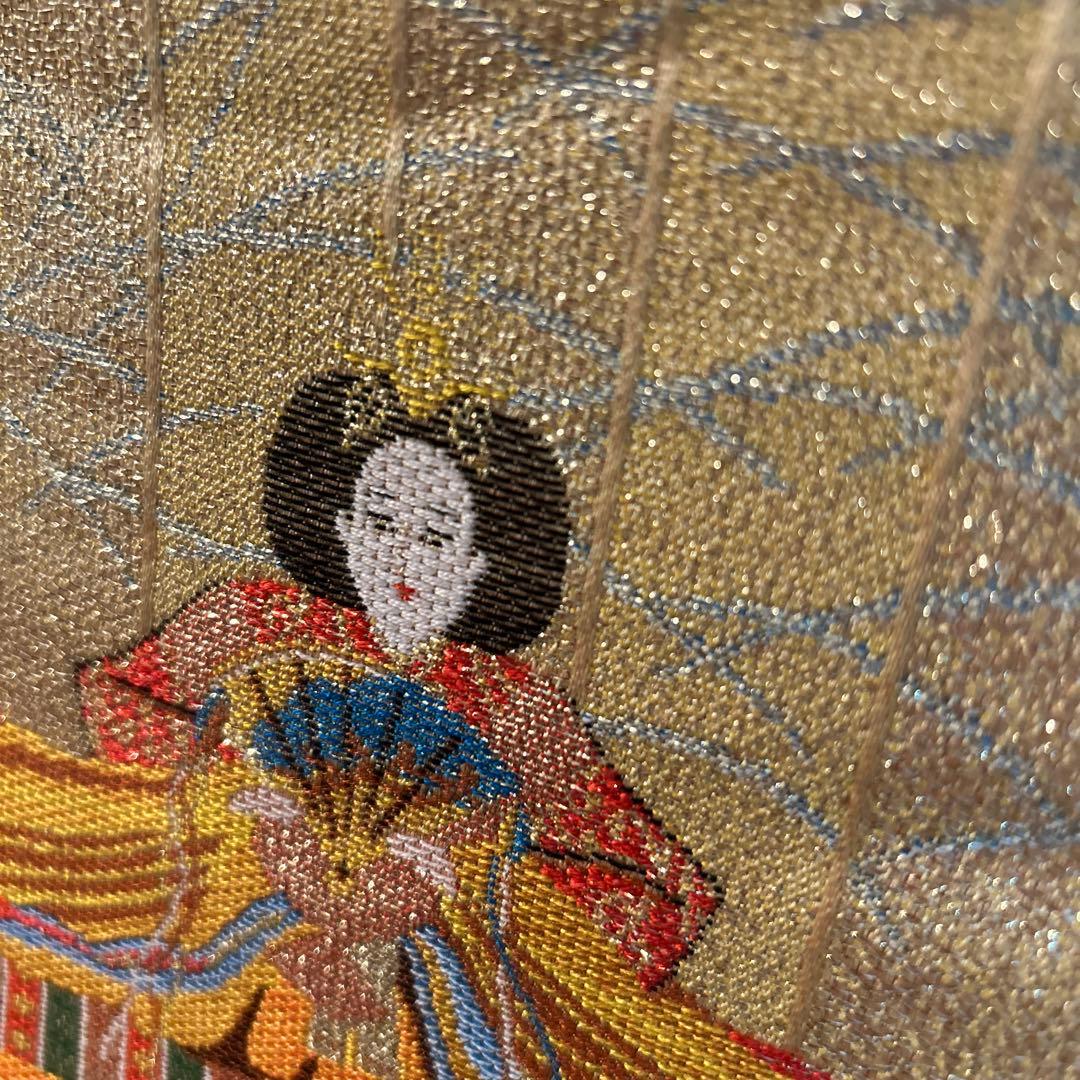 京都製高級美術織物 雛祭り掛軸 タペストリー