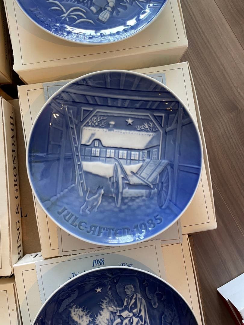 Bing & Grøndahl クリスマスプレート 1980年代 10枚セット