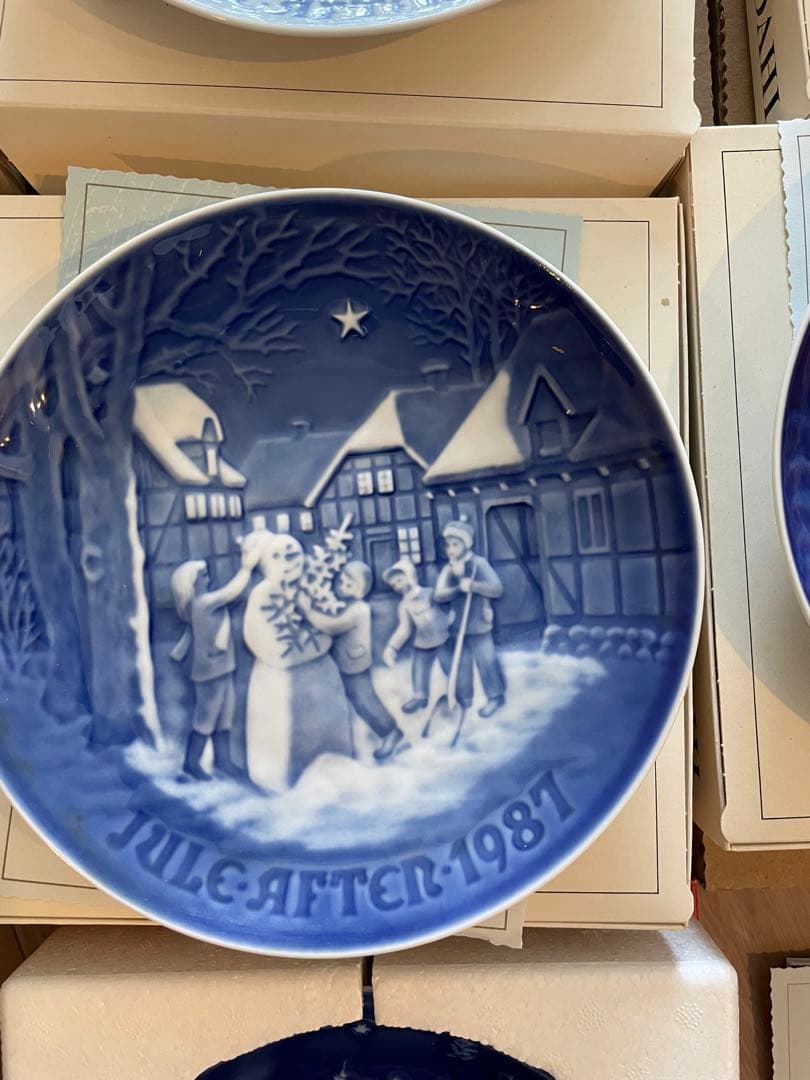 Bing & Grøndahl クリスマスプレート 1980年代 10枚セット