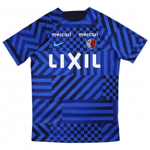 鹿島アントラーズ 2023 プレマッチトップ 半袖(ブルー) ２XL　未開封