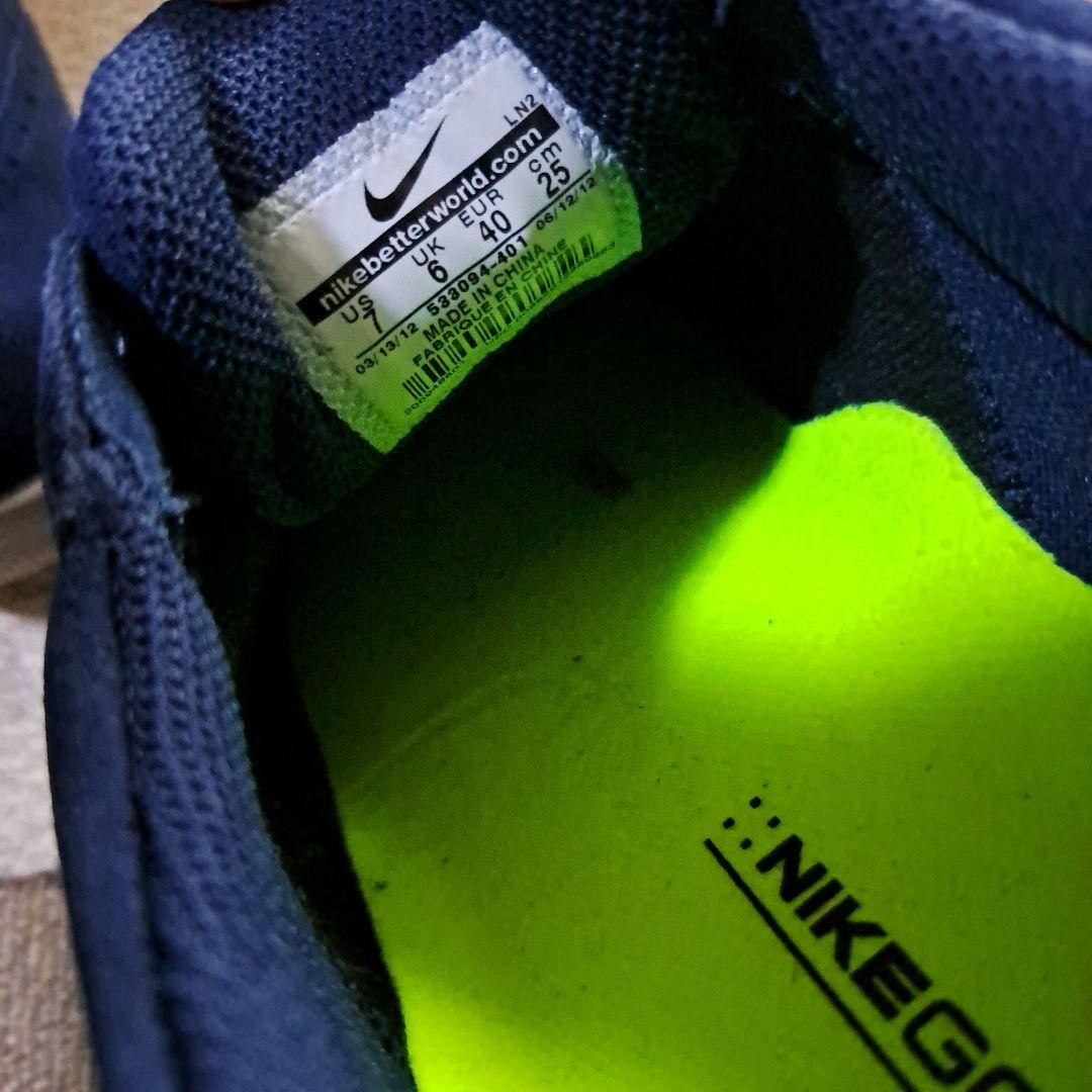 新品、未使用　Nike Lunaron ゴルフシューズ ネイビー25cm