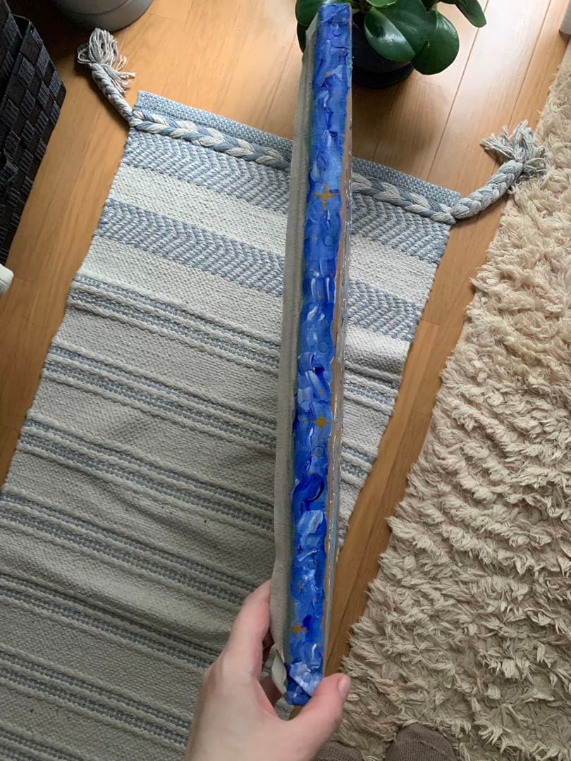 油絵 “Fish Catcher”