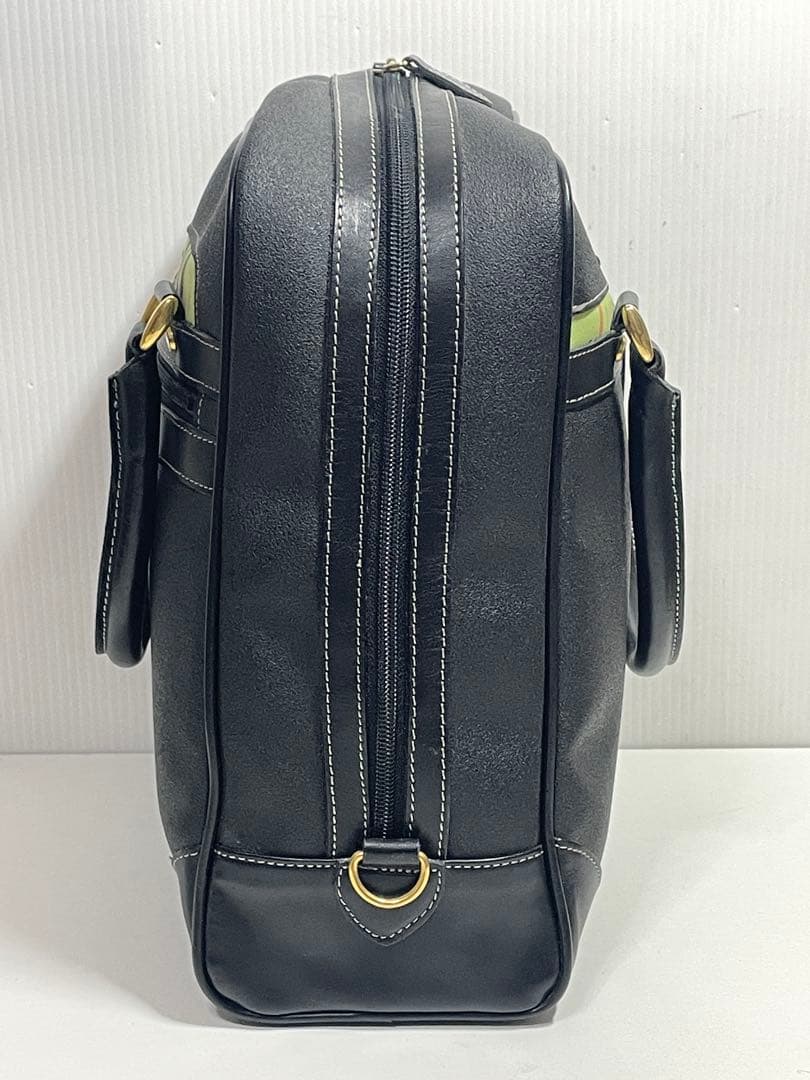 AA51■ほぼ未使用 BURBERRY GOLF バッグ レザー ノバチェック