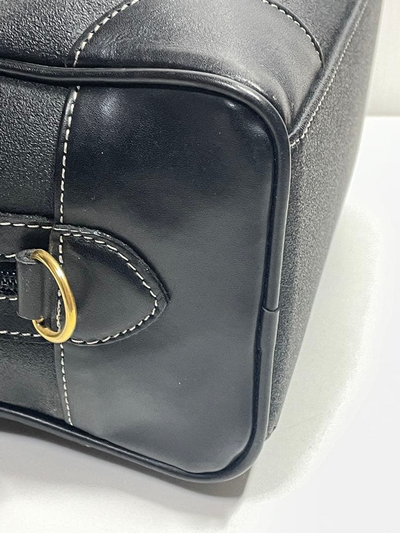 AA51■ほぼ未使用 BURBERRY GOLF バッグ レザー ノバチェック