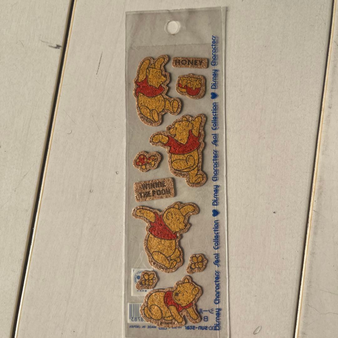 【超希少・当時物】くまのプーさん コルクシール 未開封 廃盤品 サンスター文具