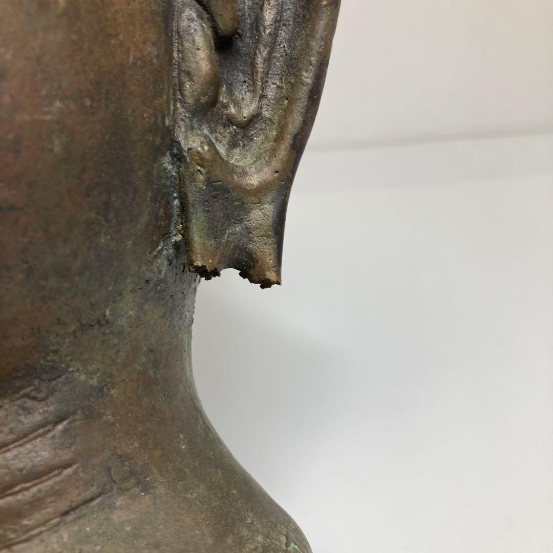 古銅　チベット仏　仏頭　2773g トヒサ　東さ7-0331①