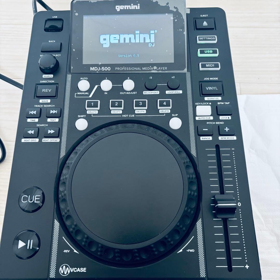 Gemini MDJ-500 プロ用DJプレーヤー 美品 USB対応 波形表示