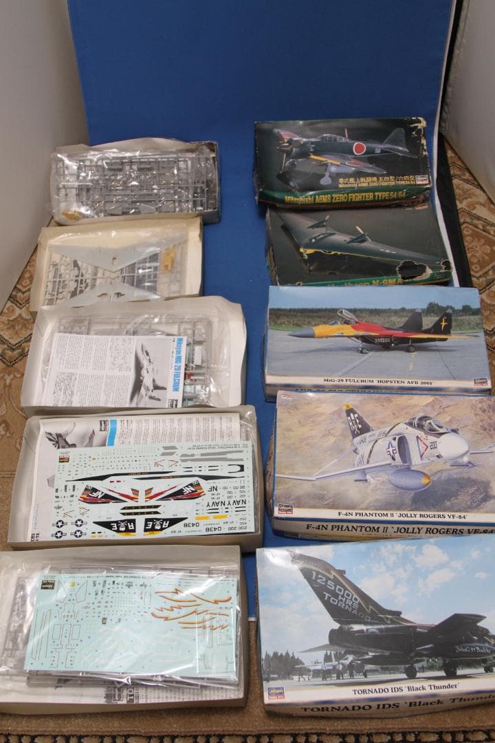 ハセガワ＆SMER　戦闘機　１０機セット（未組立・外箱に難有！1/72＆１/48