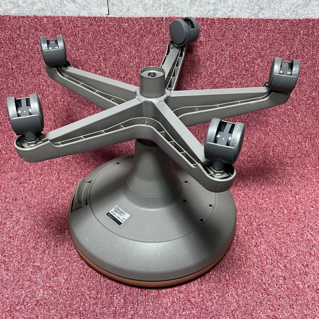 ［C3540］イトーキ　丸椅子　診察イス　サポートスツール　座面回転　グレー／橙