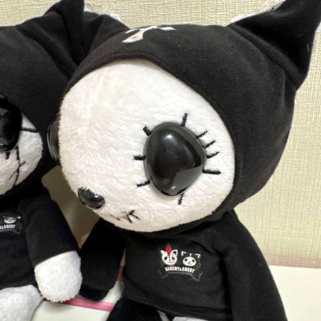 HANGRY &ANGRY ぬいぐるみ④　ハングリーアングリー　パーカー黒