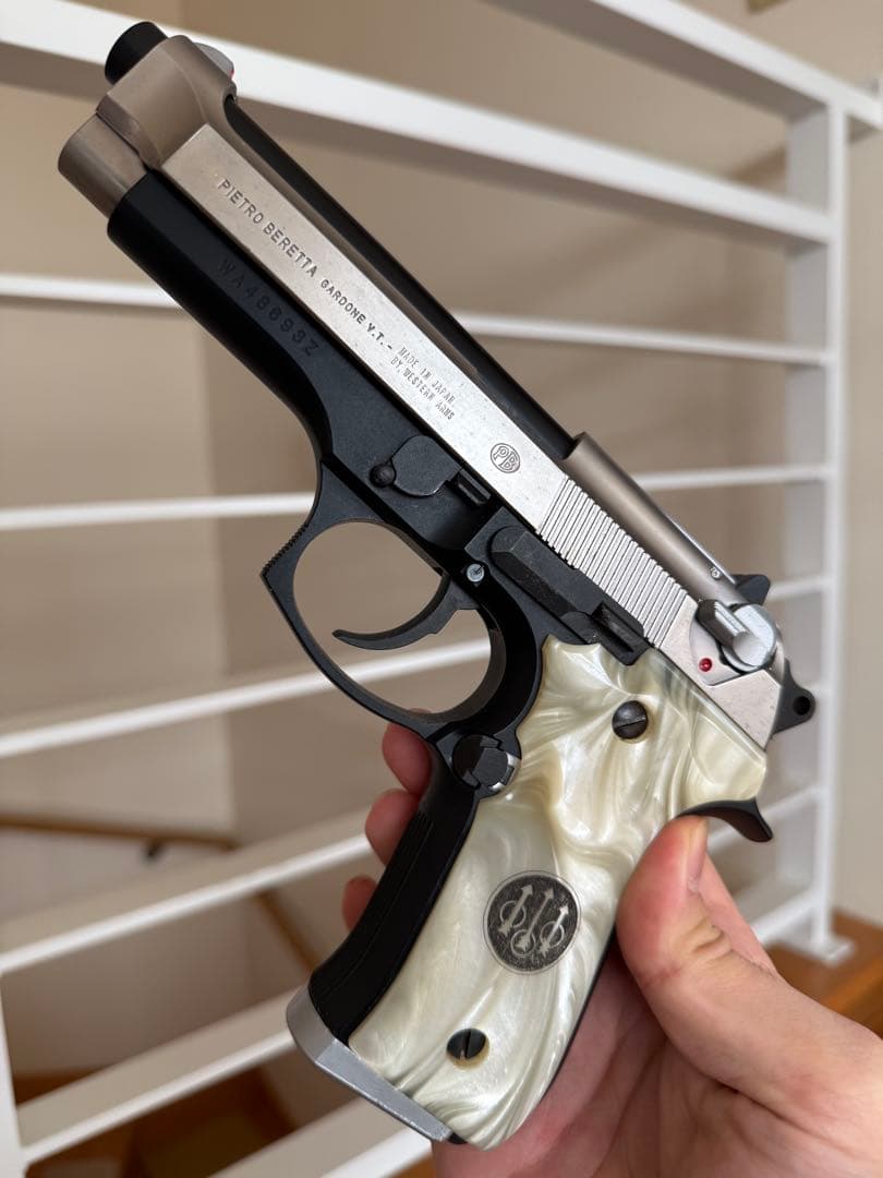 WA ベレッタ M92FS アルタモント ホワイトパールグリップ ガスガン