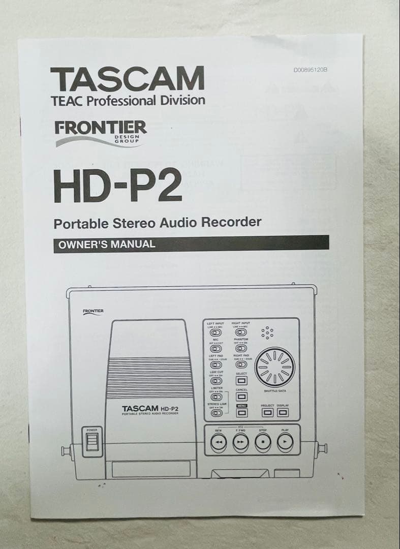 TASCAM （タスカム）HD-P2 デジタルレコーダー