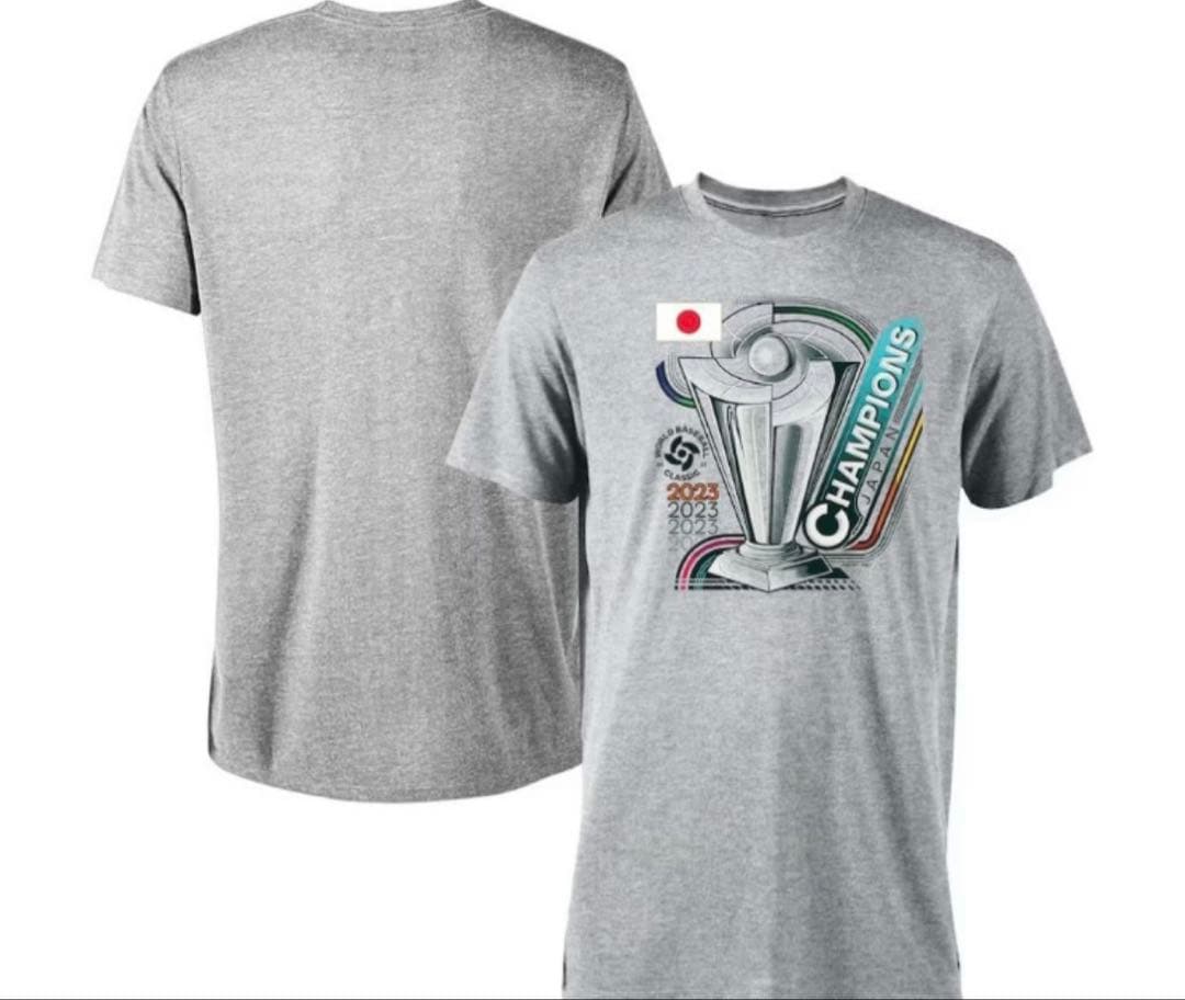 【即発送】WBC 優勝記念限定キャップ(グレー、アジャスタブル)＆Tシャツ M