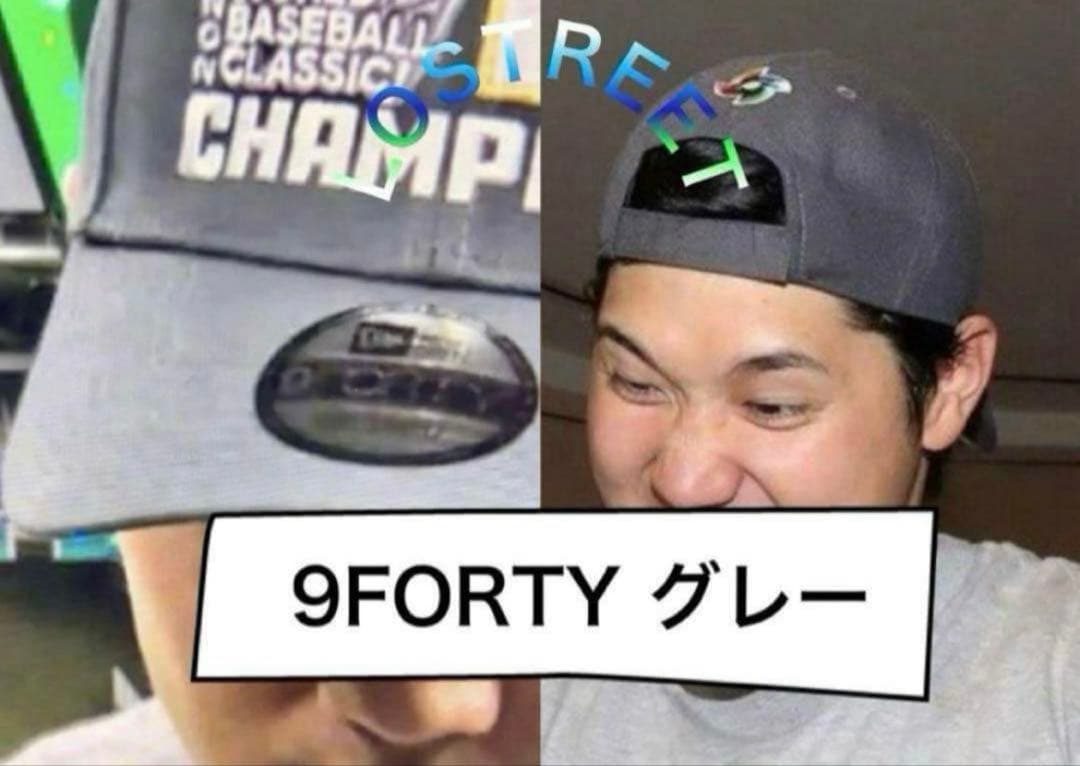 【即発送】WBC 優勝記念限定キャップ(グレー、アジャスタブル)＆Tシャツ M