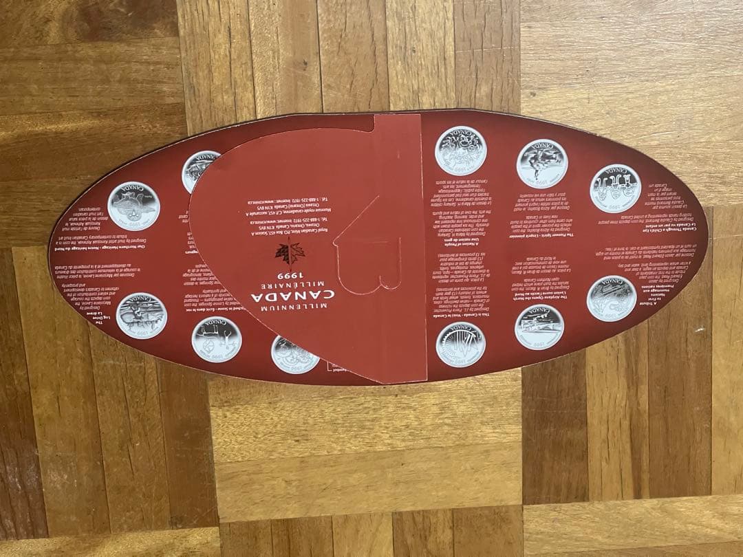 1999年 カナダ 12枚　92.5% スターリングシルバー　合計59.8グラム