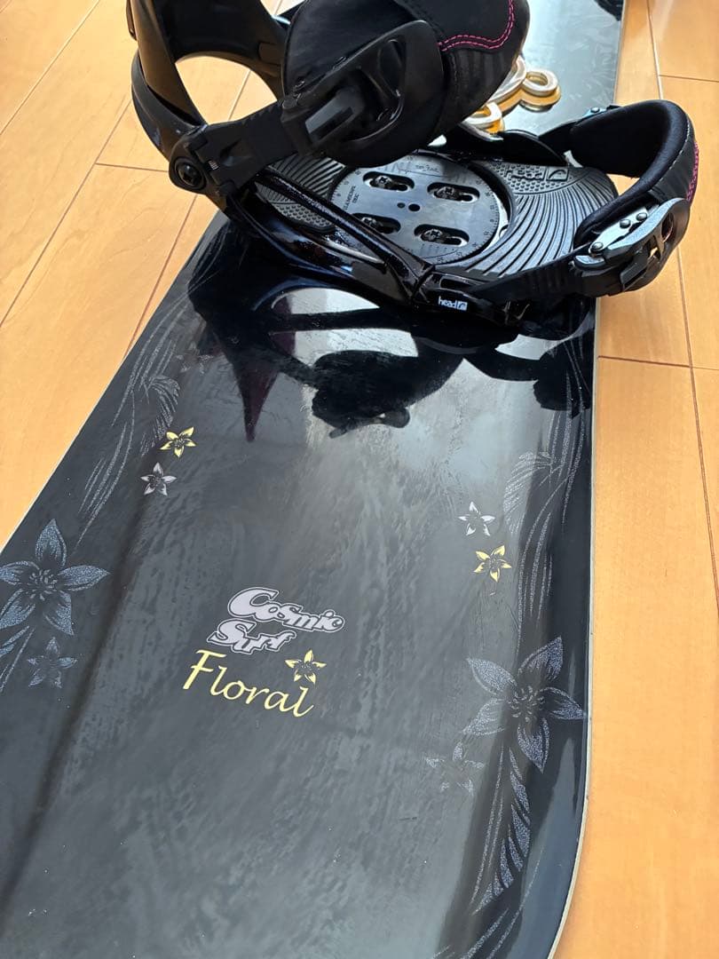 コスミックサーフ　スノーボード　floral 138cm ビンディングセット