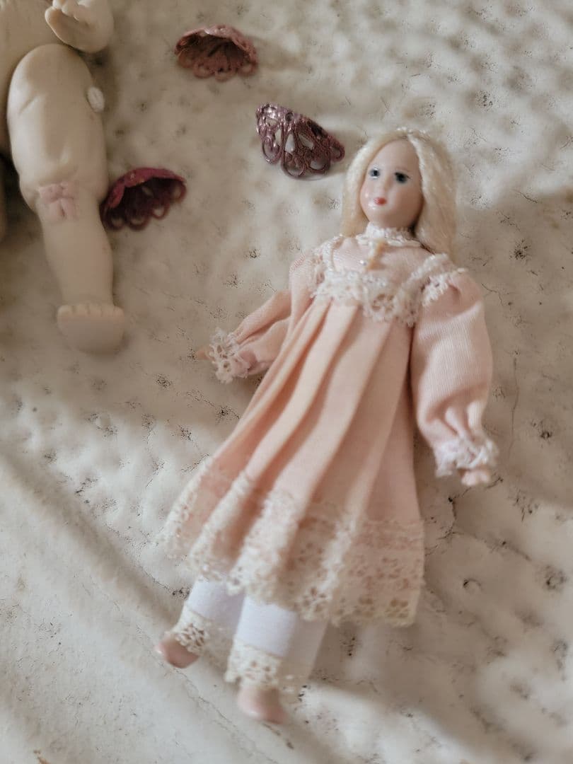 アンティーク　ヴィンテージ　ビスクドール ミニョネット　9㌢ドール