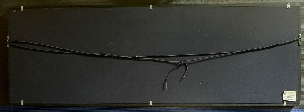 川島正行　水墨山水　四尺五寸（横幅139cm　縦48cm）春の到来　雪解け水