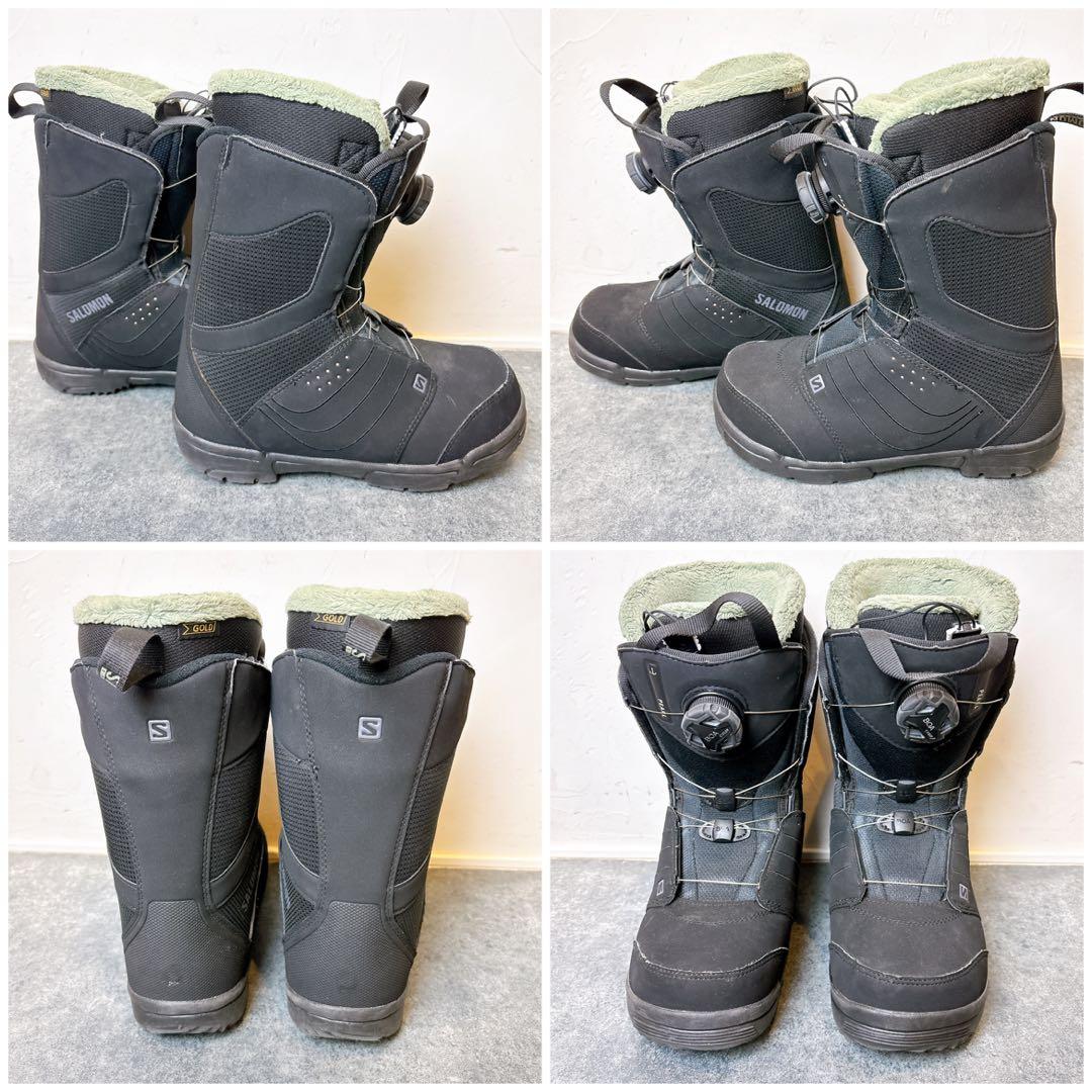 【美品】K2×サロモン レディース スノーボードセット 142cm 3点セット