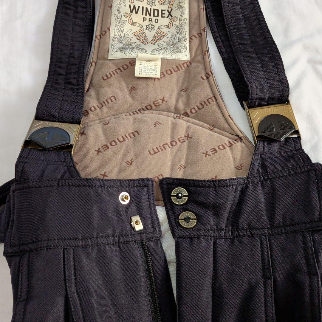 【WINDEX・ウインデックス】スキーウェア ブラック✕レッド ２点セット