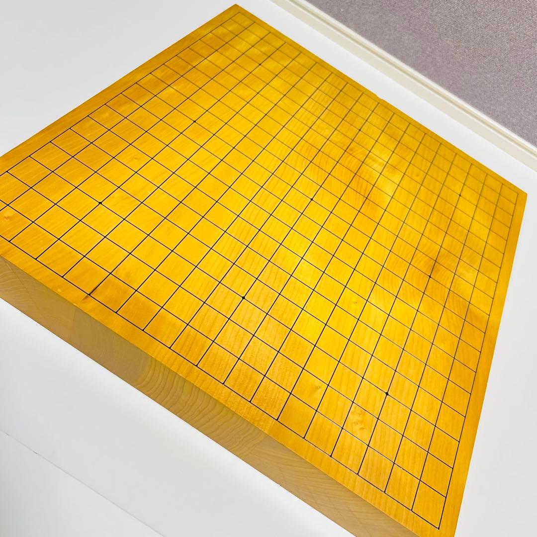 【高級天然木:ハギ3枚造り】卓上碁盤 2寸 本榧 天地柾目 ハギ盤 御碁盤 特撰