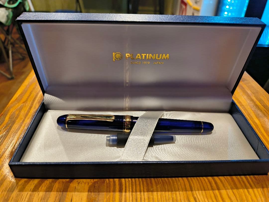 ★美品★プラチナ万年筆 3776センチュリー シャルトルブルー