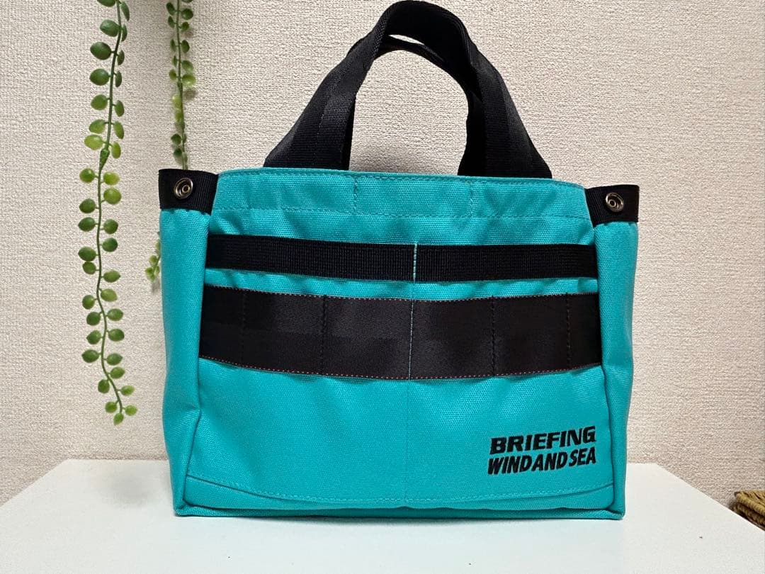 BRIEFING WIND AND SEA ターコイズ カートバッグ
