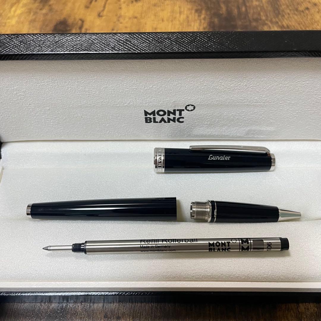 ☆即筆記可☆モンブラン PIX　ローラーボール　キャップ式　ブラック　ネーム有り