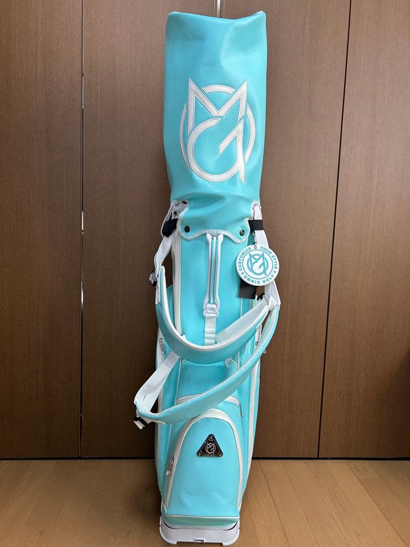 MG スタンド式ゴルフバッグ 水色