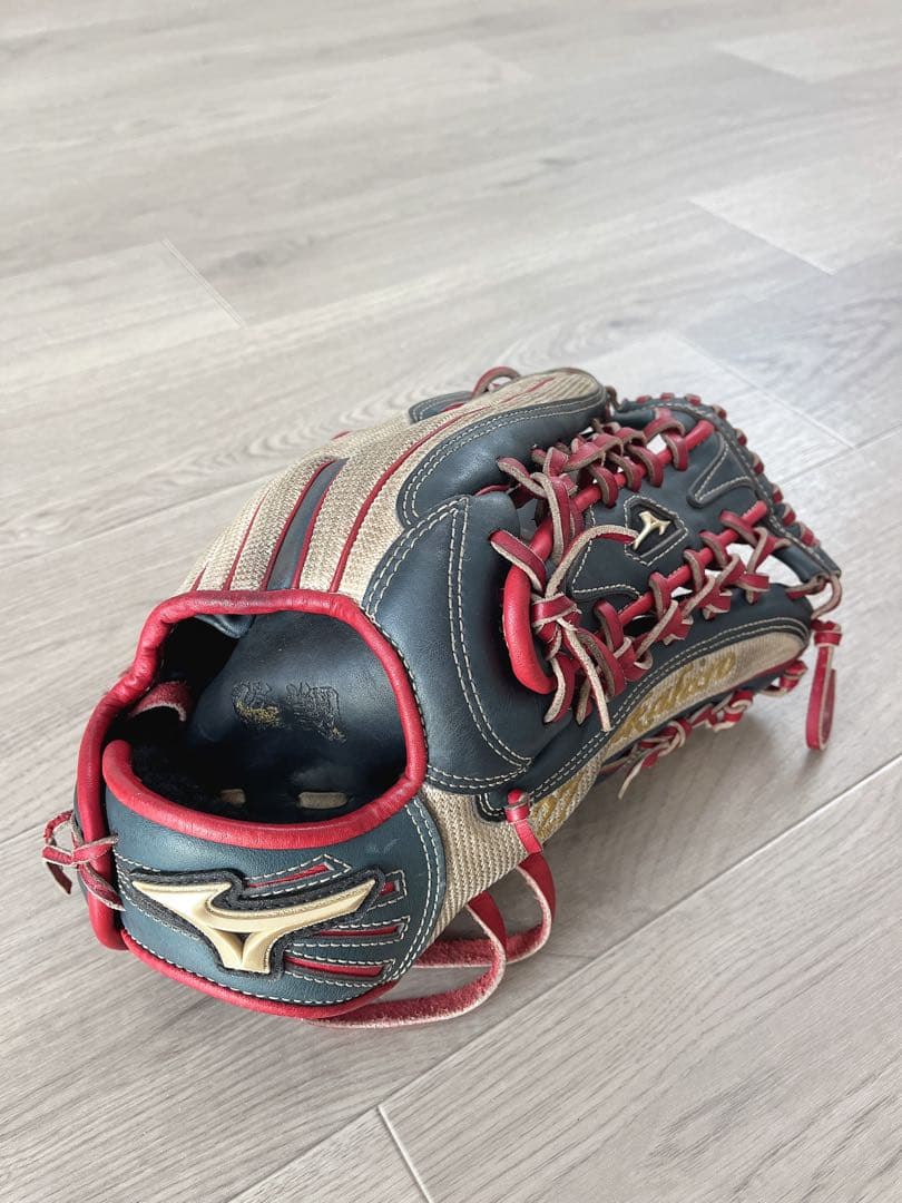 【希少】ミズノ グローバルエリート 外野用グローブ 軟式用 オーダー 型良好