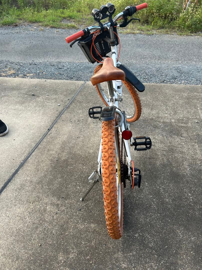 GRAPHIS 折りたたみ自転車 オレンジタイヤ付き