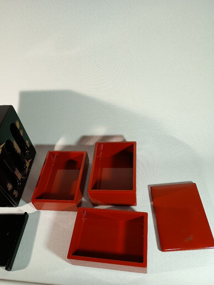 金蒔絵 豪華な徳島遊山箱 昭和中期