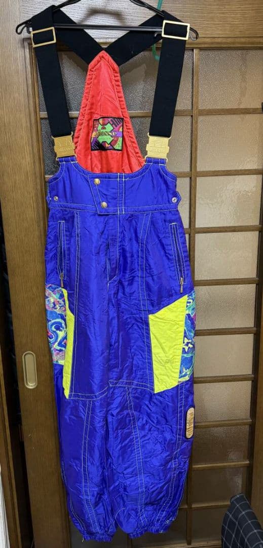 ellesse エレッセ スキーウェア 上下セット Mサイズ 昭和レトロ