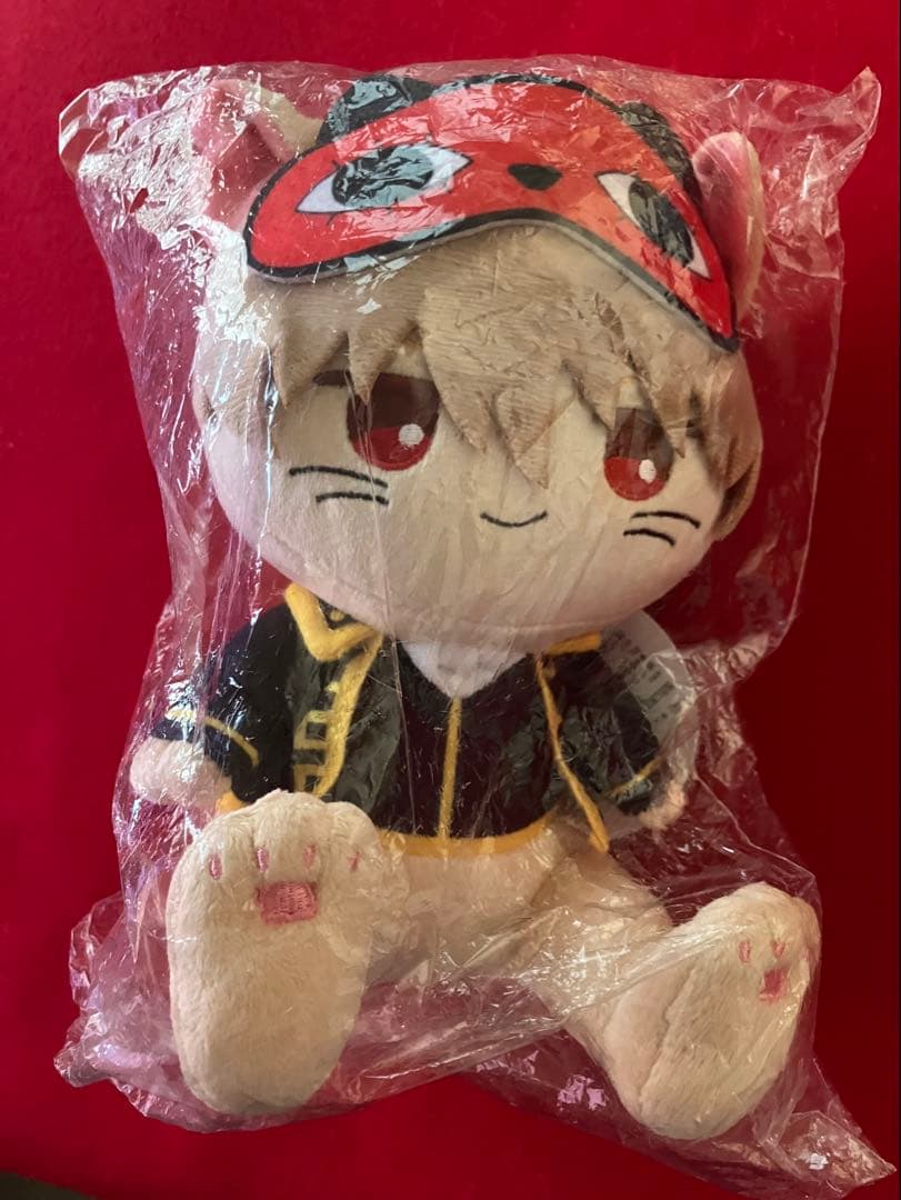 銀魂　沖田　ネコシリーズおすわりぬいぐるみ　ぬいぐるみクッションS 日本昔話