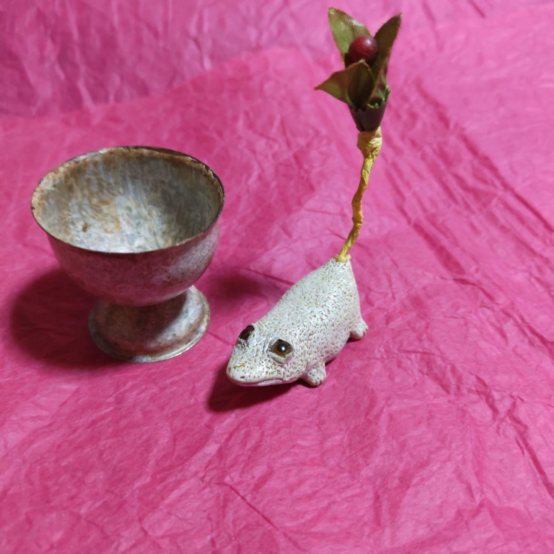 人気作家 マキシマム作 ブルドッグ とトカゲ 作家ぬいぐるみ作家人形パグフレブル