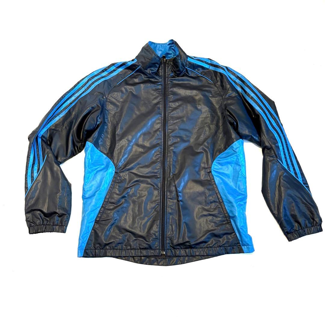 adidas アディダス clima365 トラックスーツ セットアップ黒青 L