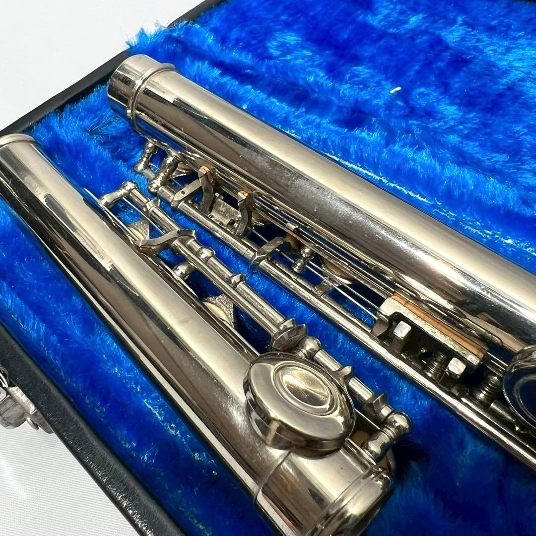 【音出し確認済み】 フルート 本体 ハードケース付 現状品 初心者向け 練習用