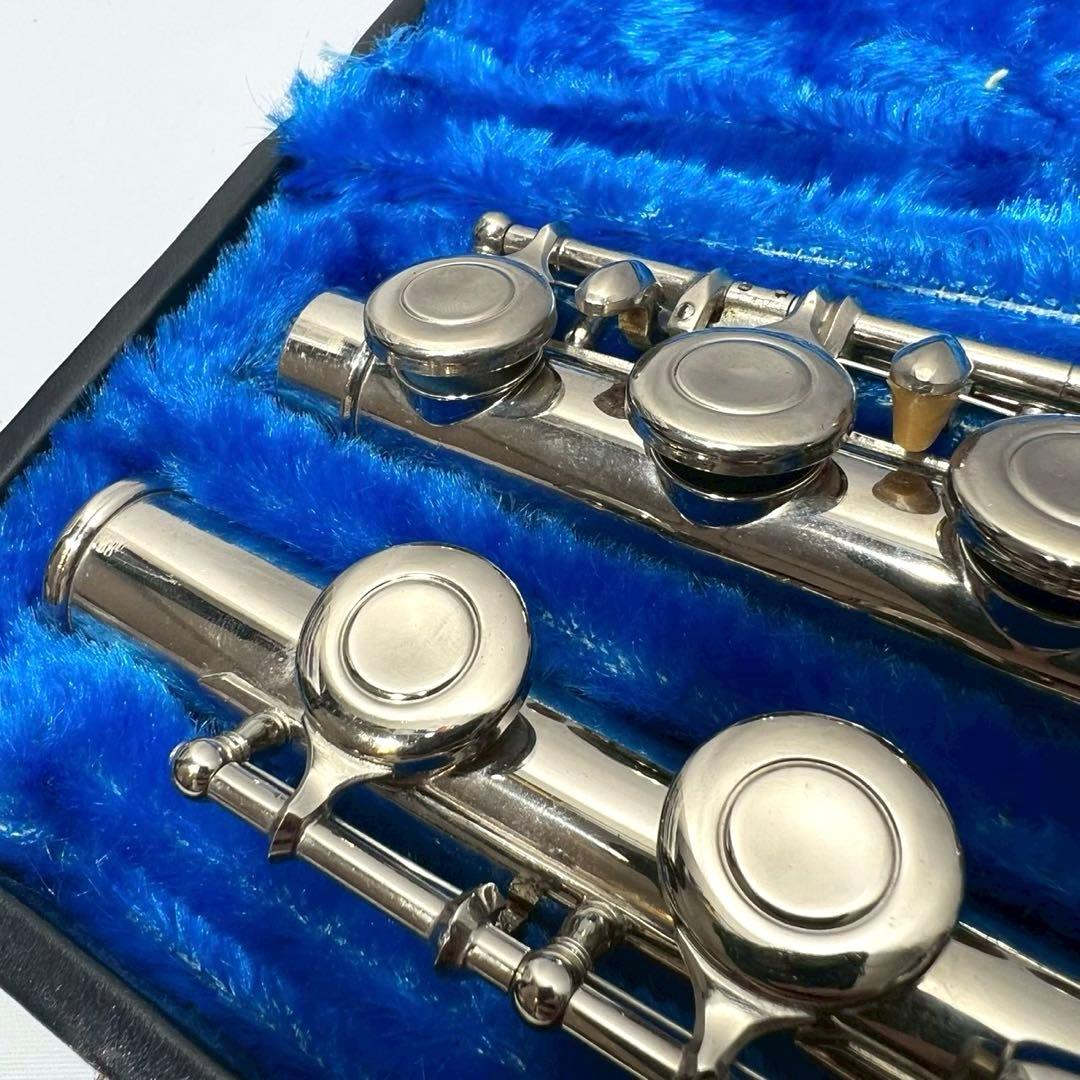 【音出し確認済み】 フルート 本体 ハードケース付 現状品 初心者向け 練習用