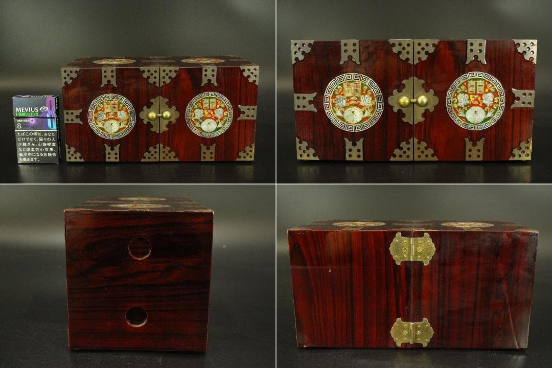 朝鮮 韓国 螺鈿 箱(A846)