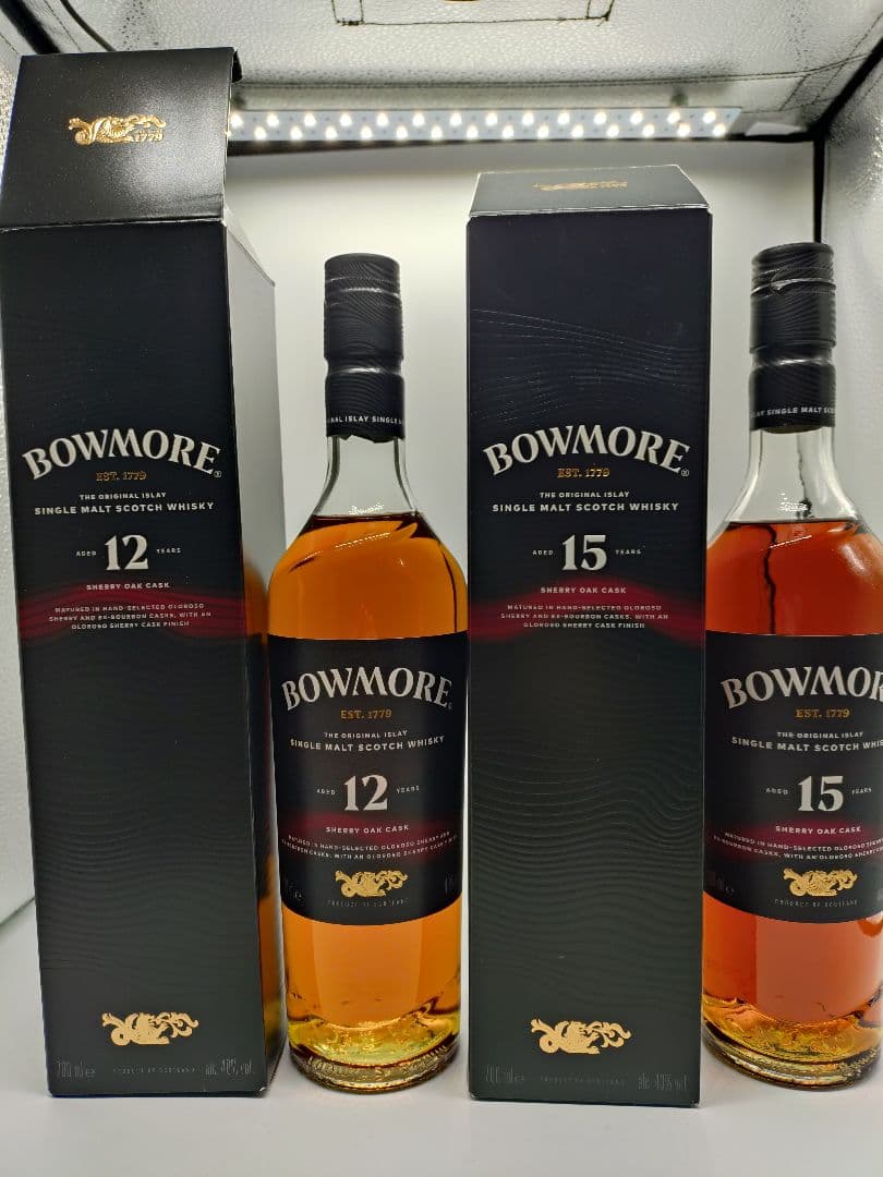 BOWMORE ボウモア　シェリーカスク　12年 15年 セット