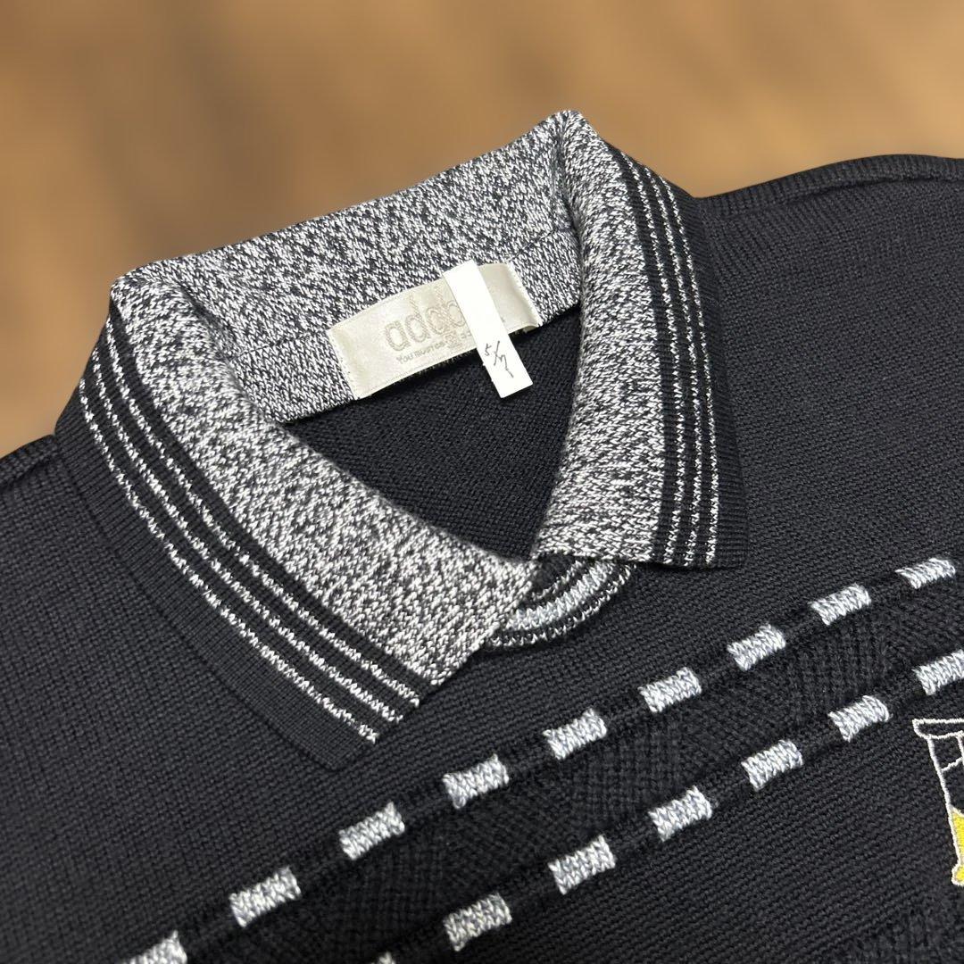 極美品　アダバット　wool　セーター　襟付き　日本製