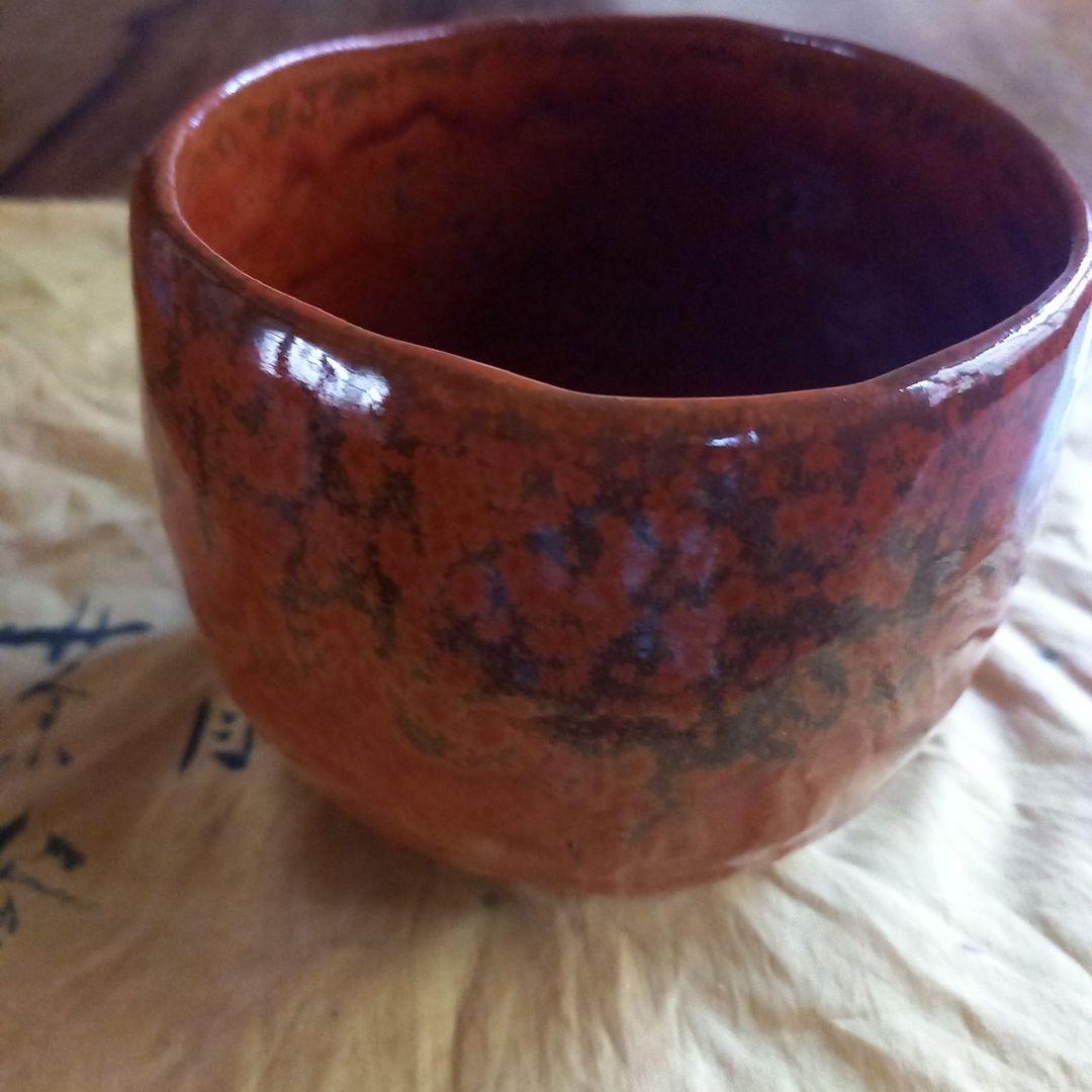 骨董　柿天目　抹茶茶碗