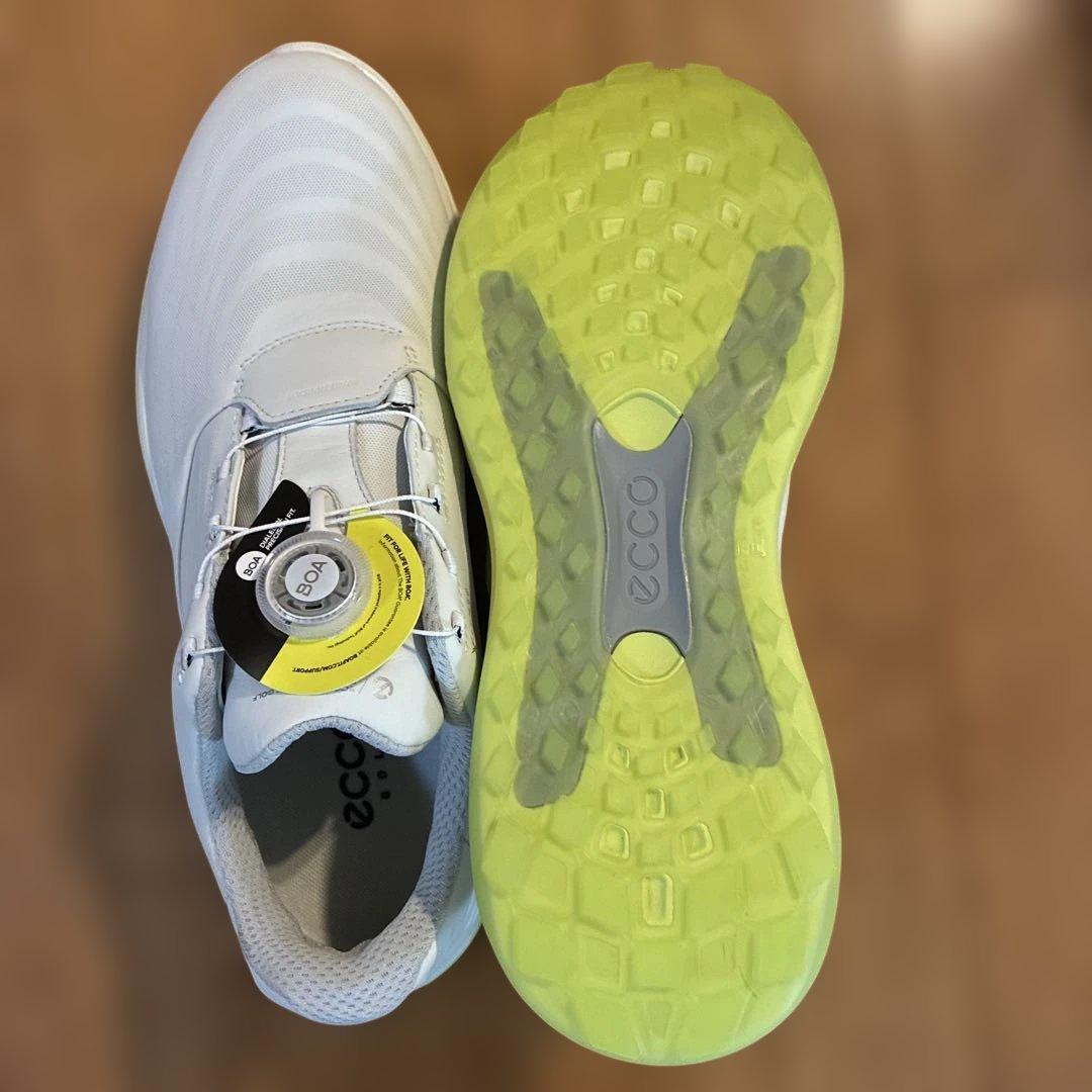 カズちゃんさん専用。ECCO ゴルフシューズ BOAフィット ホワイト