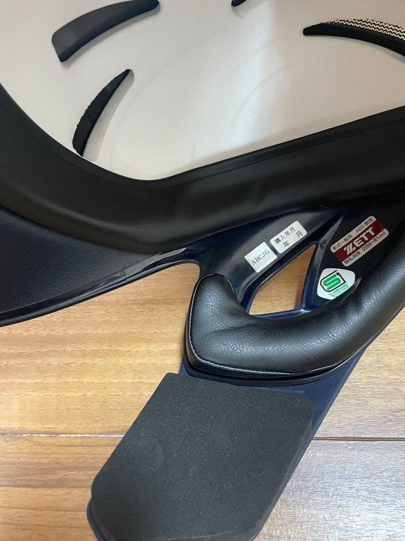 ZETT 軟式一般ヘルメット マットブラック　オーダー