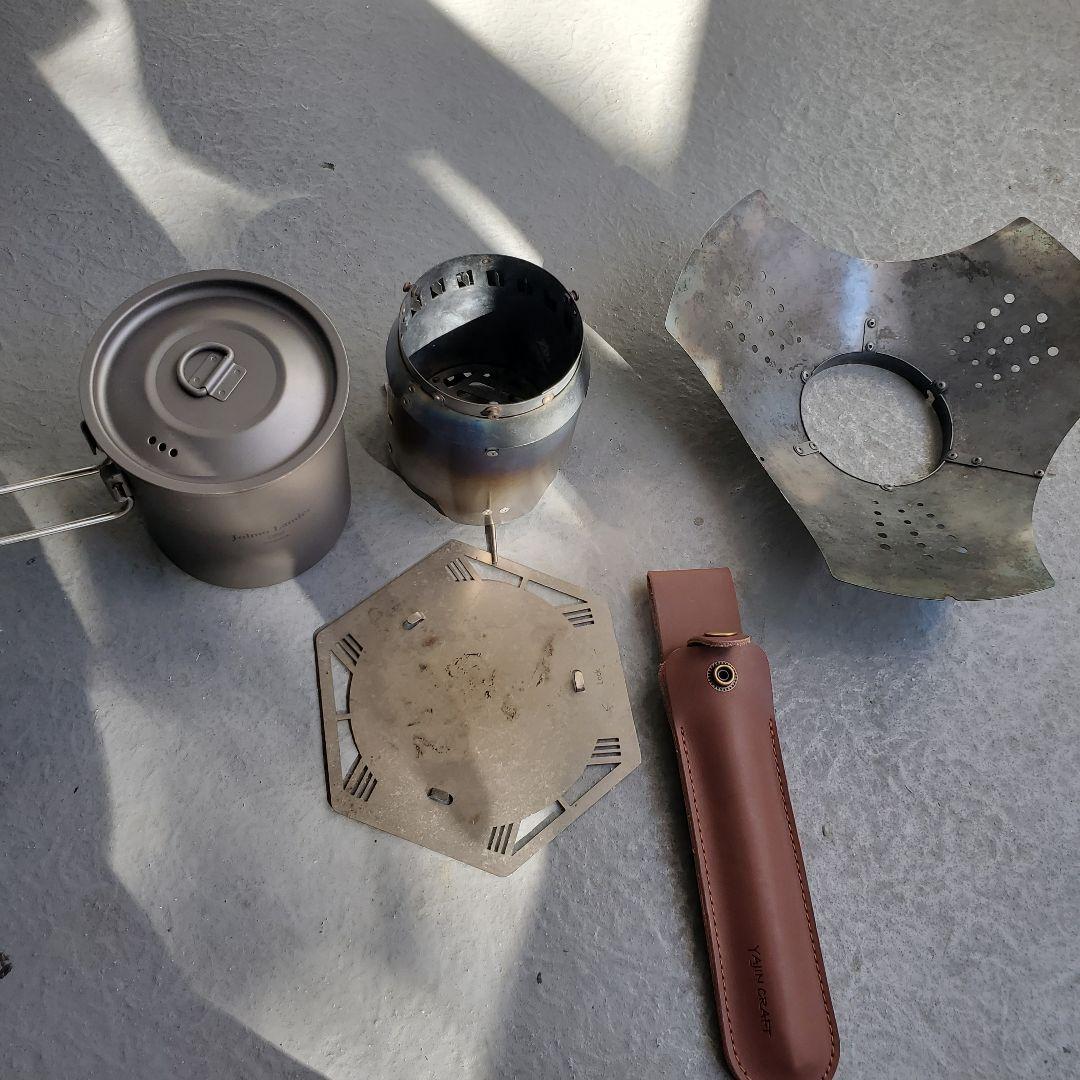 Goshawk チタン　ウッドストーブ　焚き火台　セット