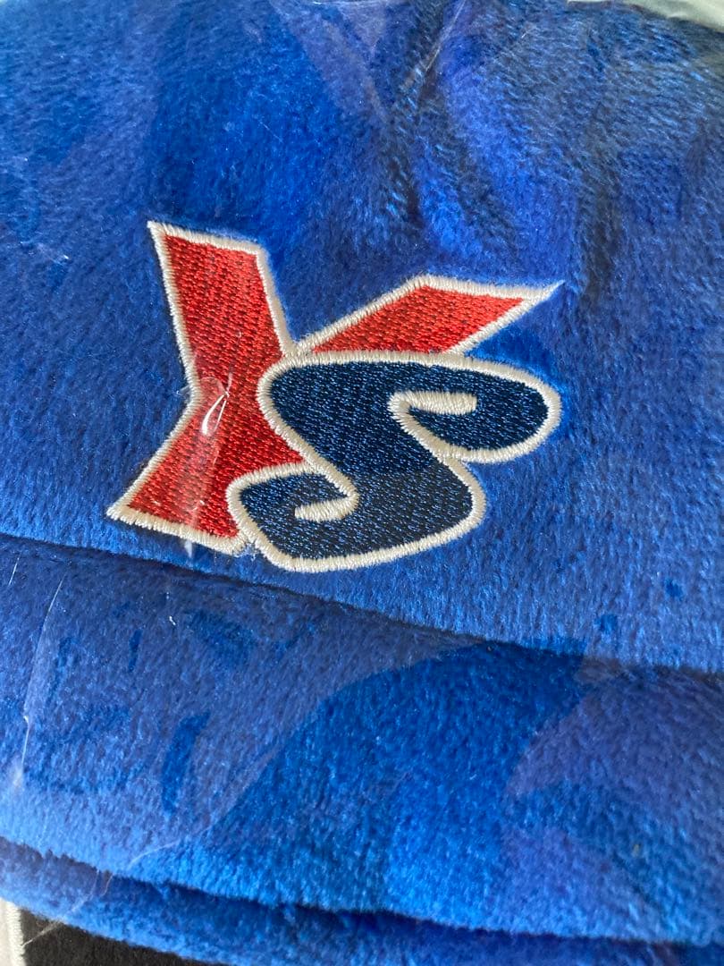 ロゴ　刺繍入り　クッション　つば九郎　顔型クッション 信じられないくらい可愛い