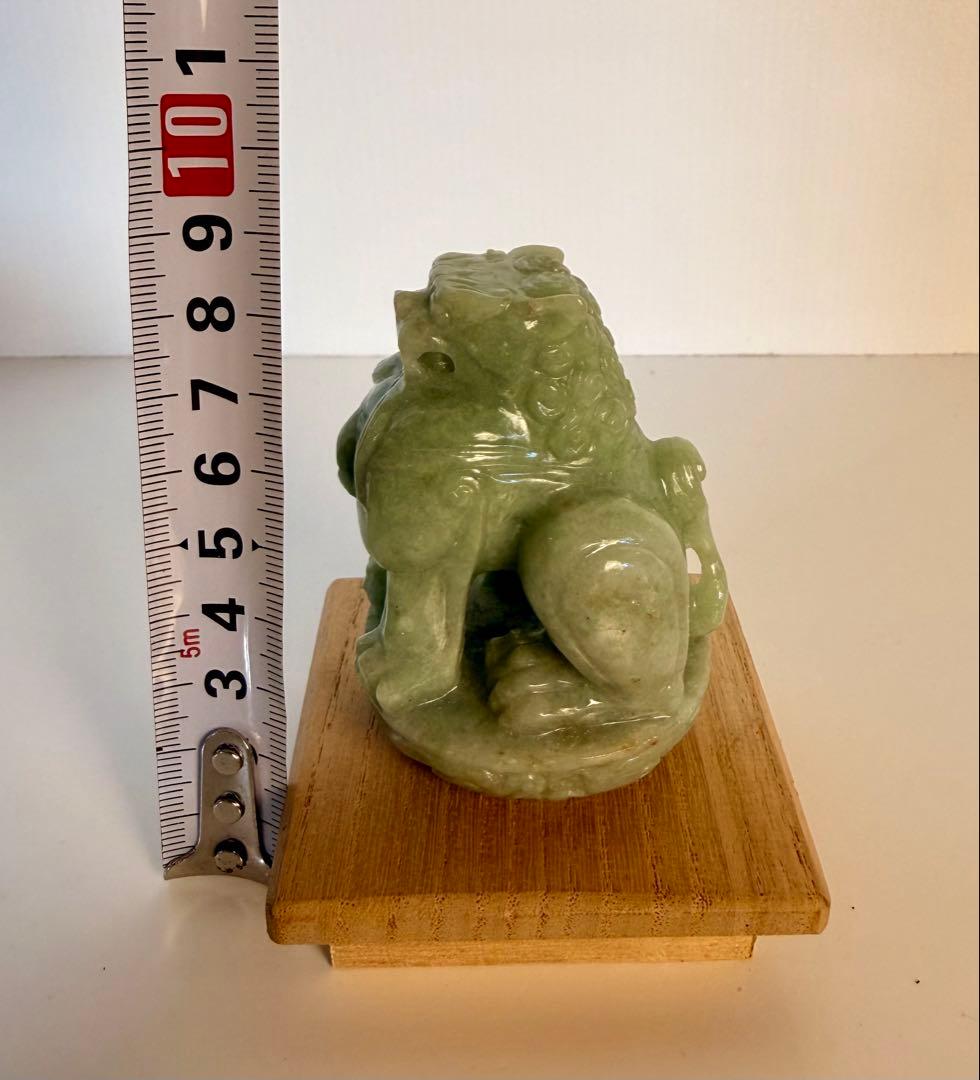 アンティーク ヴィンテージ 木箱 翡翠 獅子 こまいぬ レトロ ひすい cc