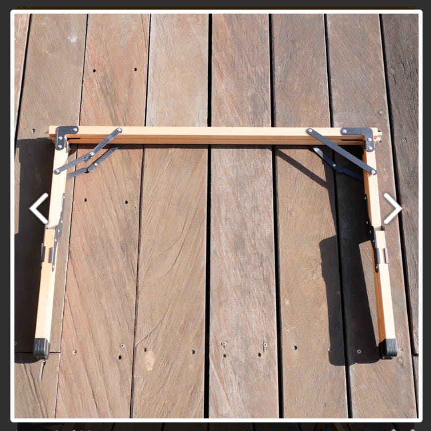 木製アウトドアテーブル 折りたたみ式　シャスタ　フォールディングテーブル